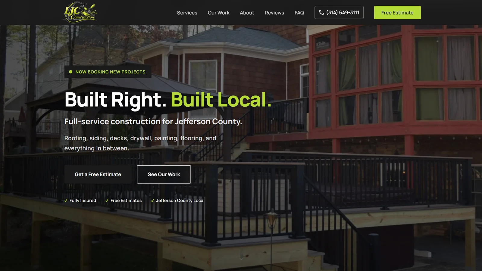 LJC LLC website screenshot