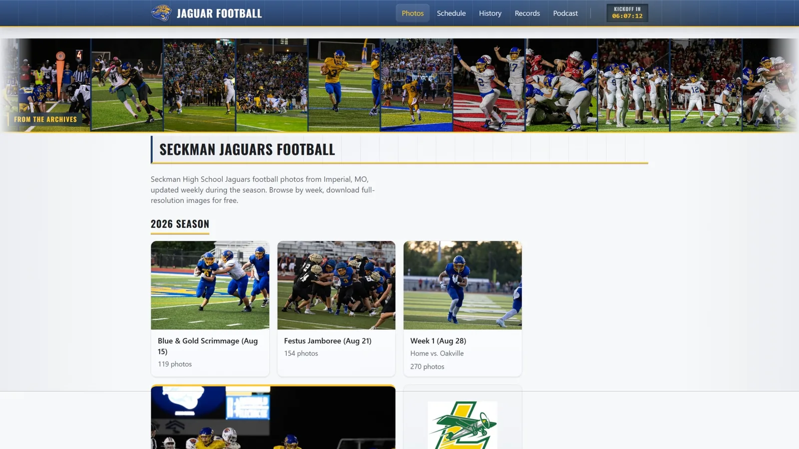 Roll Jags website screenshot